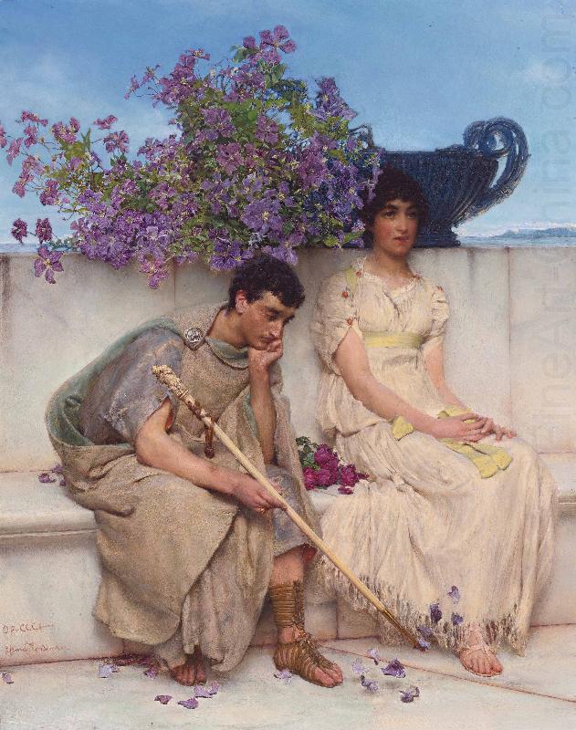 An eloquent silence, Sir Lawrence Alma-Tadema,OM.RA,RWS